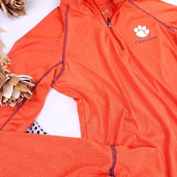 New Clemson Tigers Women's Exercise 1/4 Zip Up Sz M - Picture 6 of 10